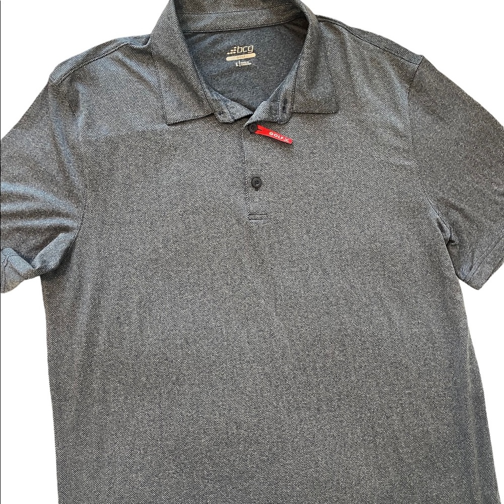 BCG Golf Shirt, Gray Size Large, New